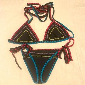 SAME The Catch Triangle 2pcs bikini Size M
